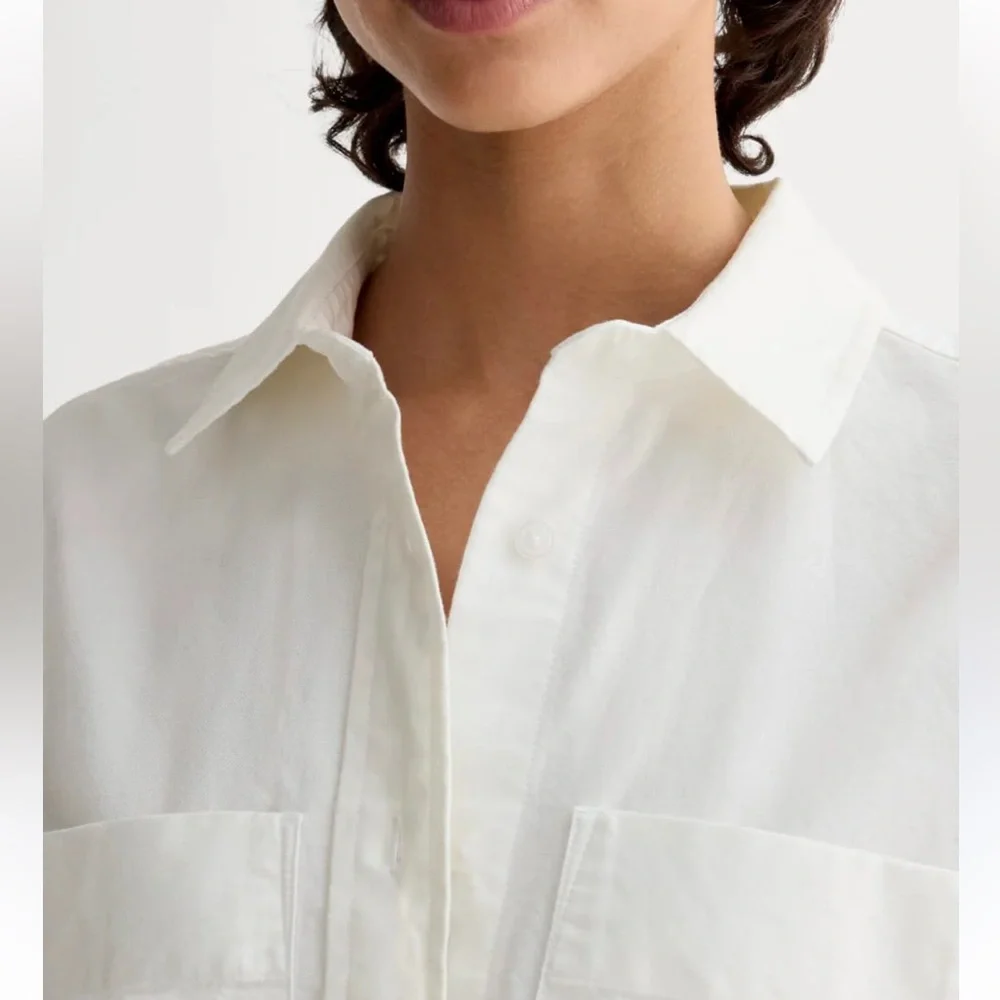 Everlane Organic Cotton Oxford Shirt in White L - Picture 14 of 14